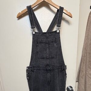 Forever 21 Charcoal Denim Jumpsuit
